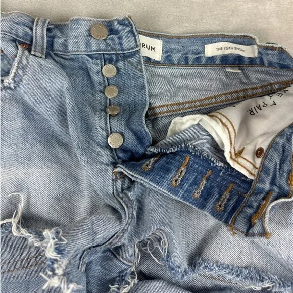 Aritzia Denim Forum Blue Jean Shorts - Picture 3 of 15